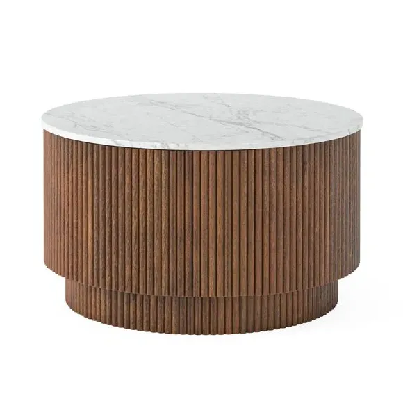 Coffee Table with Storage - Walnut, Mango Wood