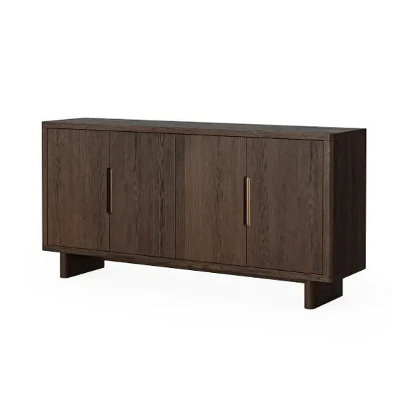 Large Sideboard with 4 Cupboards - Dark Oak