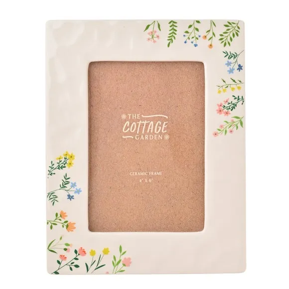 Floral Photo Frame with Botanical Design - Natural image