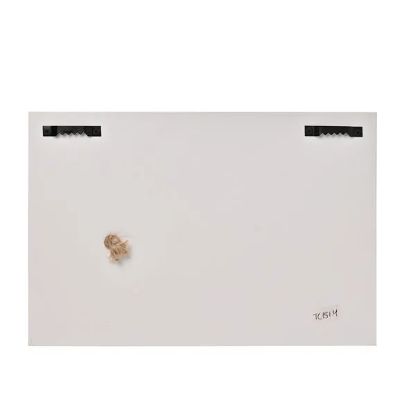 Floral Wall Ornament with Jar - White