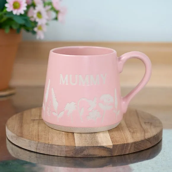 Mummy Stoneware Mug - Pink, Glazed Finish image