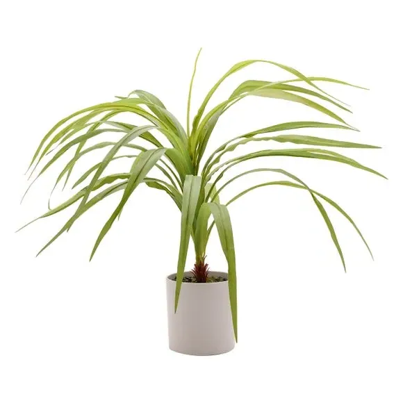 Artificial Riverside Grass - Green, Ceramic Pot