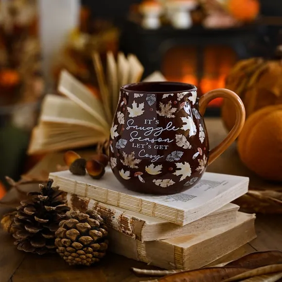 Large Ceramic Mug with Motif - Brown, Ceramic image