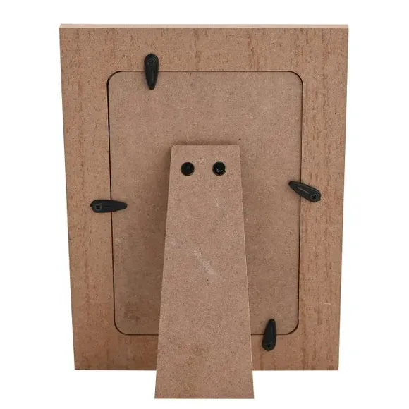 Pumpkin Pattern Photo Frame - Brown, Wood