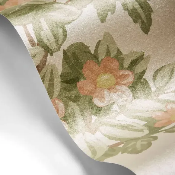 Landscape Garden Wall Mural - Green, Non-Woven