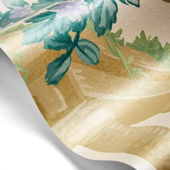 Landscape Garden Wall Mural - Natural, Non-Woven