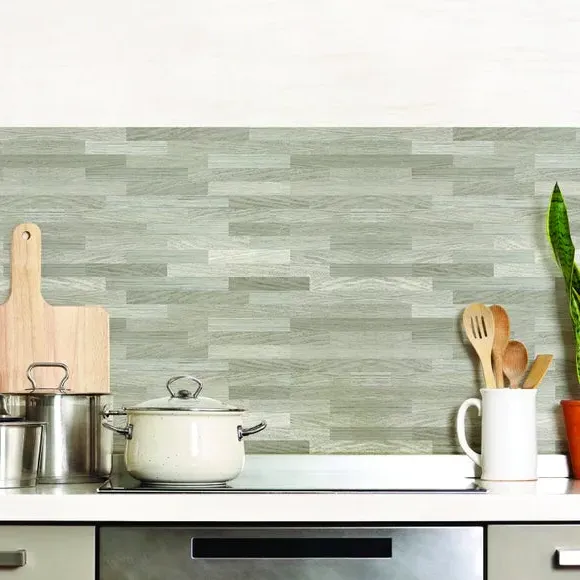 Brick Pattern Wall Covering - Natural, Vinyl image