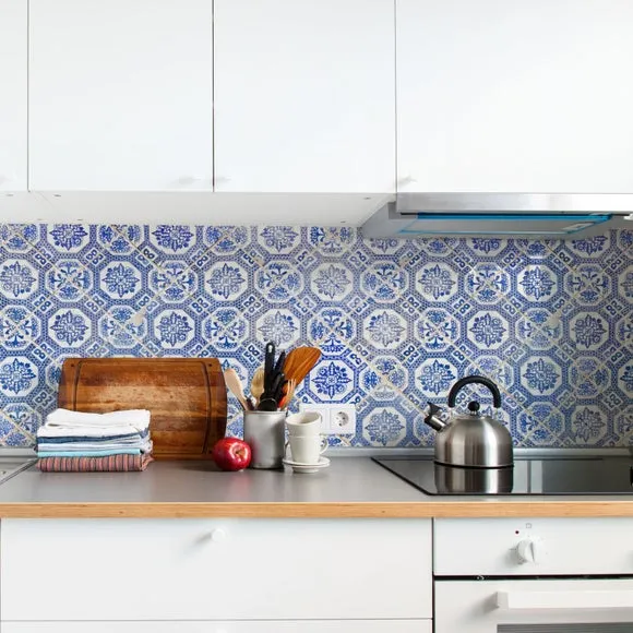 Mosaic Sticky Back Plastic - Blue, Vinyl image