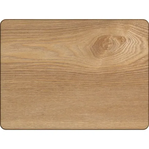 Set of 4 Placemats - Brown, Oak Veneer