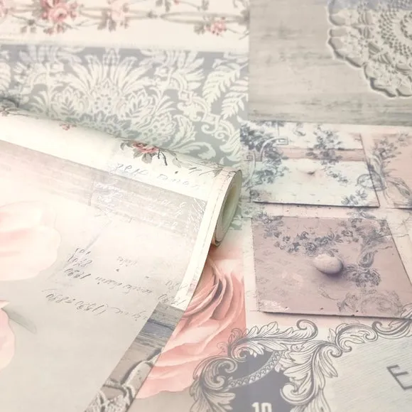 Decoupage Wallpaper - Blush, Paper