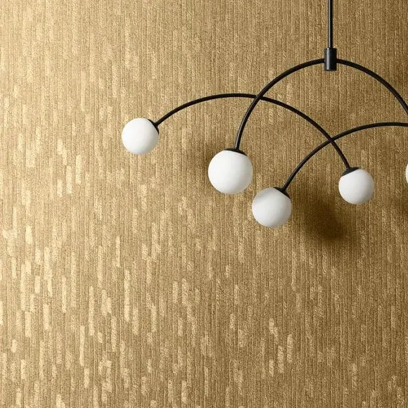 Leather Texture Wallpaper - Gold, Vinyl