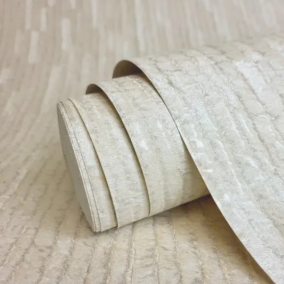 Leather Texture Wallpaper - Natural, Vinyl