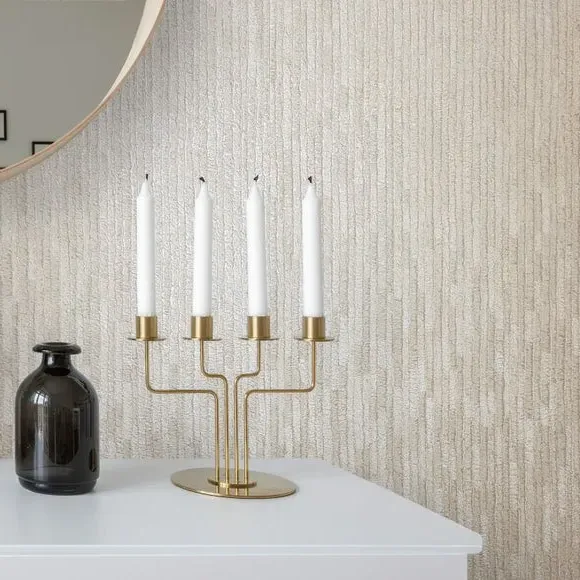 Leather Texture Wallpaper - Natural, Vinyl