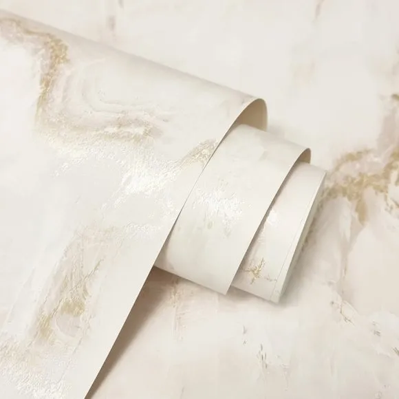 Marble Pattern Wallpaper - Gold, Metallic