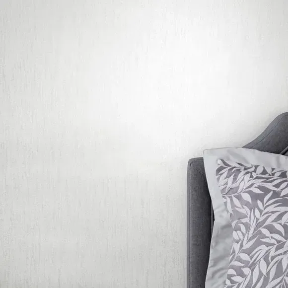 Striped Wallpaper with Glitter - White