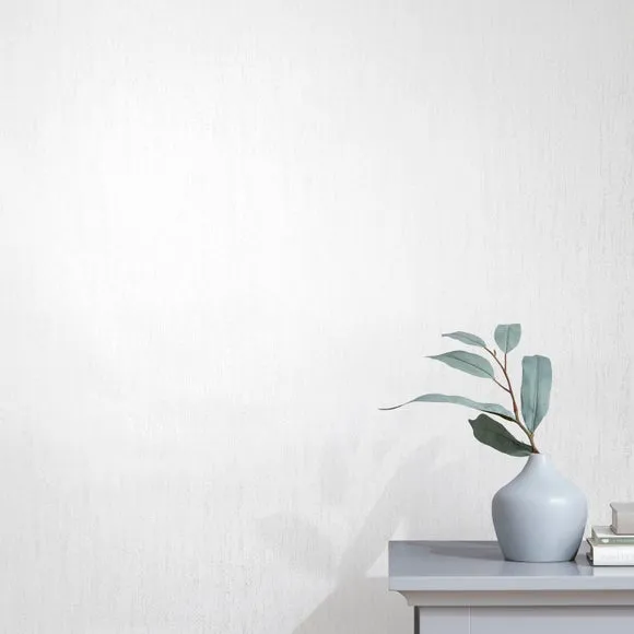 Striped Wallpaper with Glitter - White image