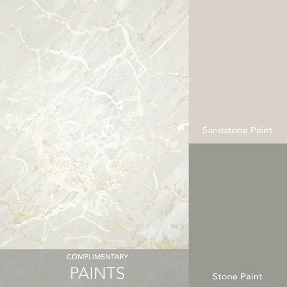 Tactile Wallpaper with Marble Design - Natural