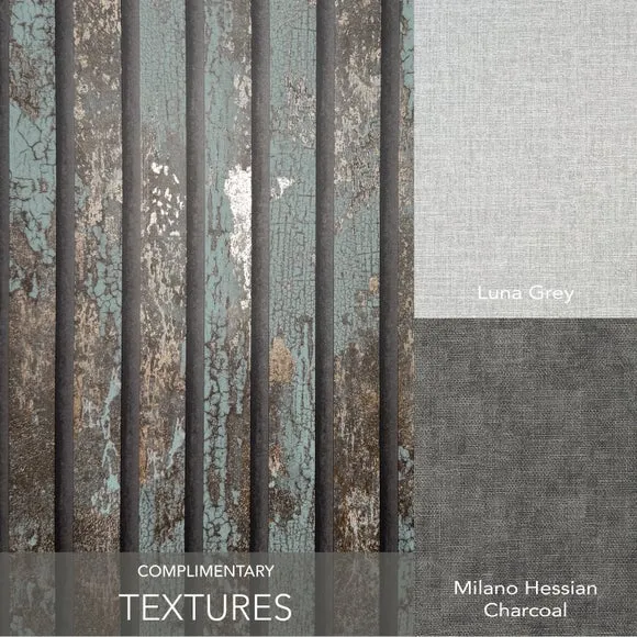Tactile Wallpaper with Textured Finish - Teal