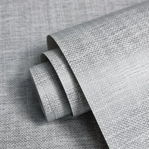 Textured Wallpaper with Mica Accents - Grey