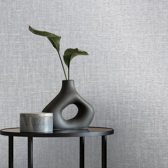 Textured Wallpaper with Mica Accents - Grey