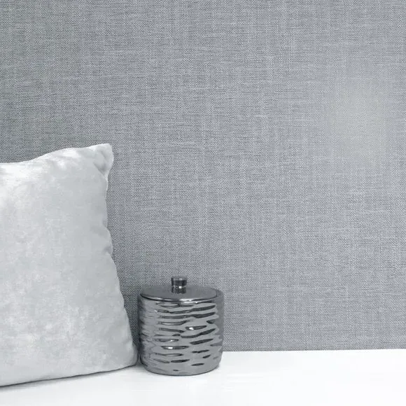 Textured Wallpaper with Mica Accents - Grey image