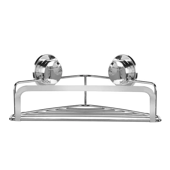 Corner Basket with Lock System - Silver