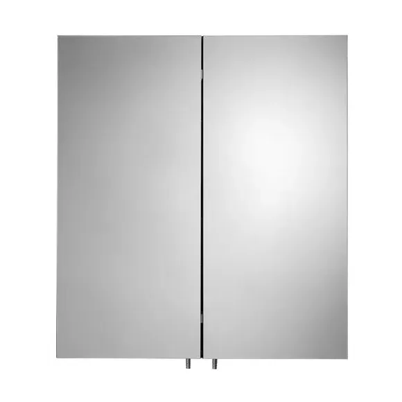 Double Door Cabinet with Shelves - Black, Steel