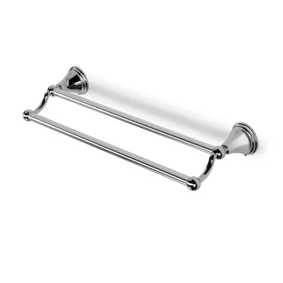 Double Towel Rail - Silver, Zinc Alloy image