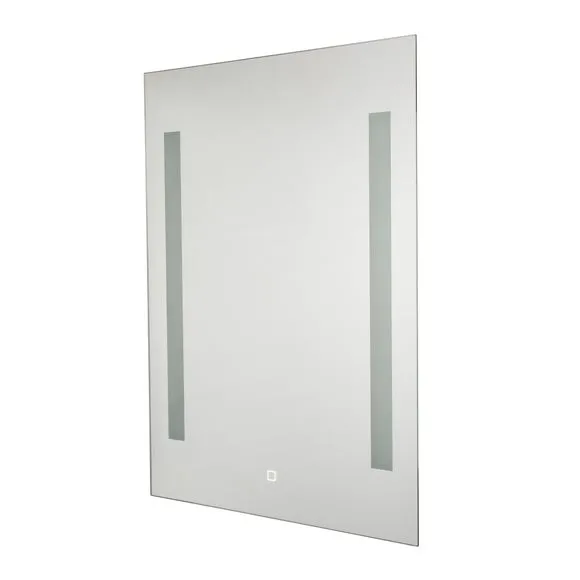 Illuminated Mirror with LED Strips - Steel