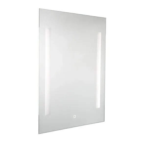 Illuminated Mirror with LED Strips - Steel