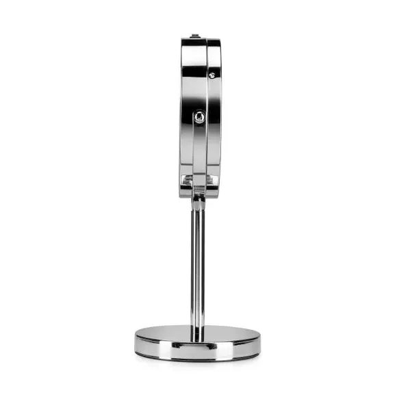 LED Vanity Mirror with Magnification - Silver