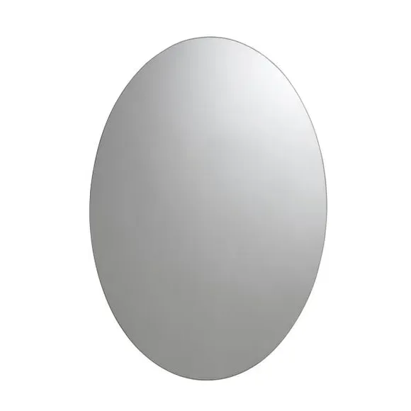 Oval Cabinet with Mirror Door - Steel