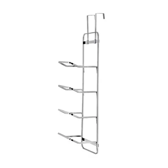 Over Door Towel Rack - Silver, Chrome Steel