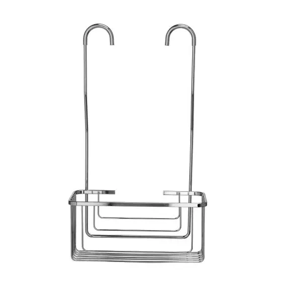 Over Shower Caddy with Hook - Silver, Steel