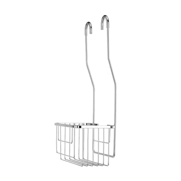 Over Shower Caddy with Hook - Silver, Steel