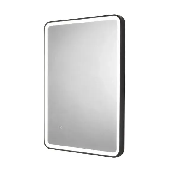 Rectangle LED Wall Mirror - Black, Steel