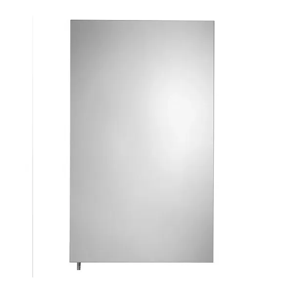 Single Door Cabinet with Mirror - Black, Steel