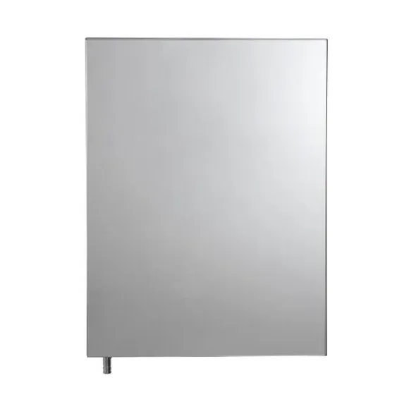 Single Door Cabinet with Mirror - Steel