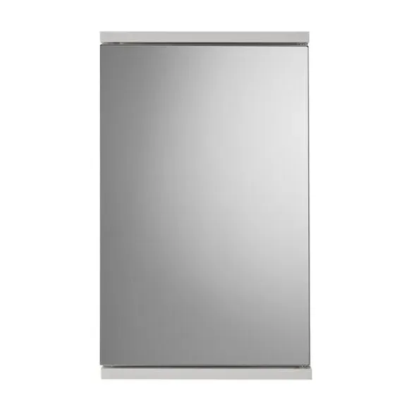 Single Door Corner Cabinet - White, MDF