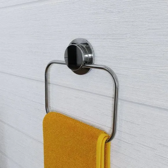 Stick-n-Lock Towel Rail - Silver