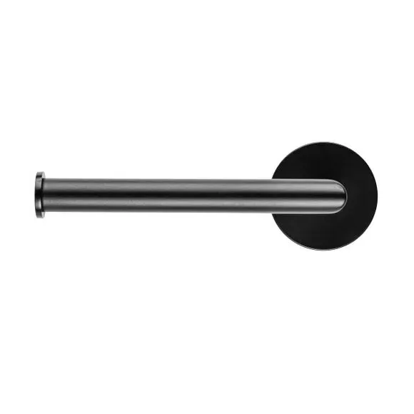 Toilet Roll Holder - Black, Zinc Alloy