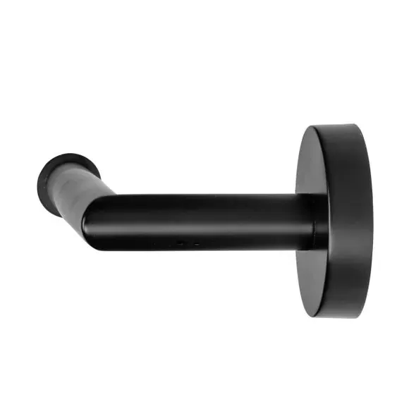 Toilet Roll Holder - Black, Zinc Alloy