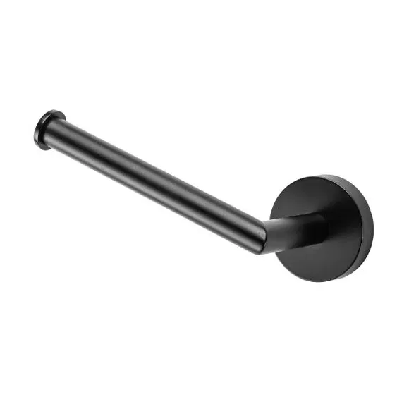 Toilet Roll Holder - Black, Zinc Alloy image