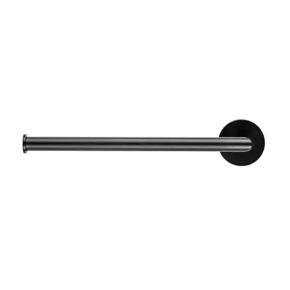 Towel Rail Bar with Flexi-Fix - Black, Zinc Alloy