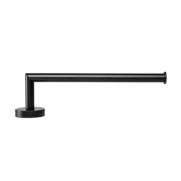 Towel Rail Bar with Flexi-Fix - Black, Zinc Alloy