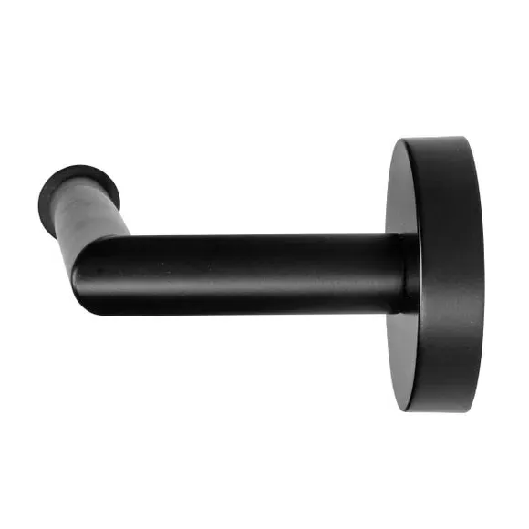 Towel Rail Bar with Flexi-Fix - Black, Zinc Alloy
