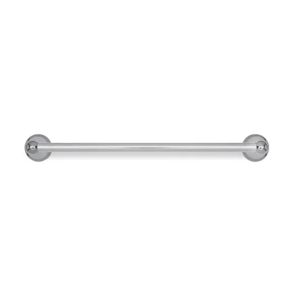 Wall-Mount Towel Rail - Silver, Zinc Alloy