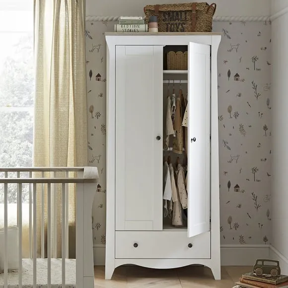 2-Door Wardrobe with Storage - Ash