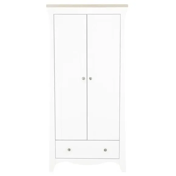 2-Door Wardrobe with Storage - Ash