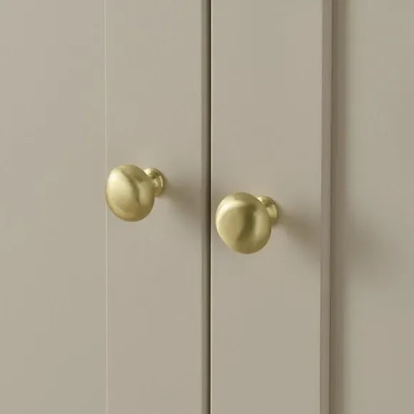 2-Door Wardrobe with Storage - Pale Cashmere